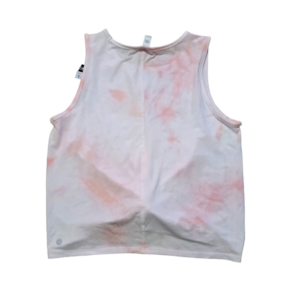 Pink Tie Dye Knot Tank Top - Picture 2 of 3